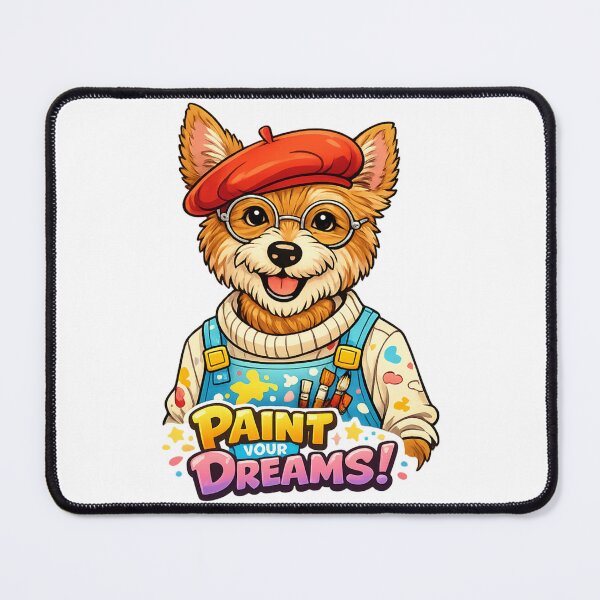 Item preview, Painter Dog Artistic Shirt designed and sold by SoftSproutstu.