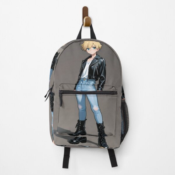 Item preview, Fashion - Man in Black Leather Jacket Slim Jeans Streetwear Anime Variant 6 designed and sold by AnimeShin.