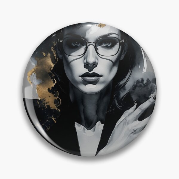Item preview, Mystery Secret Agent Woman Watercolor | Spy Thriller Art | Femme Fatale Intelligence Operative designed and sold by Biedroneczka.