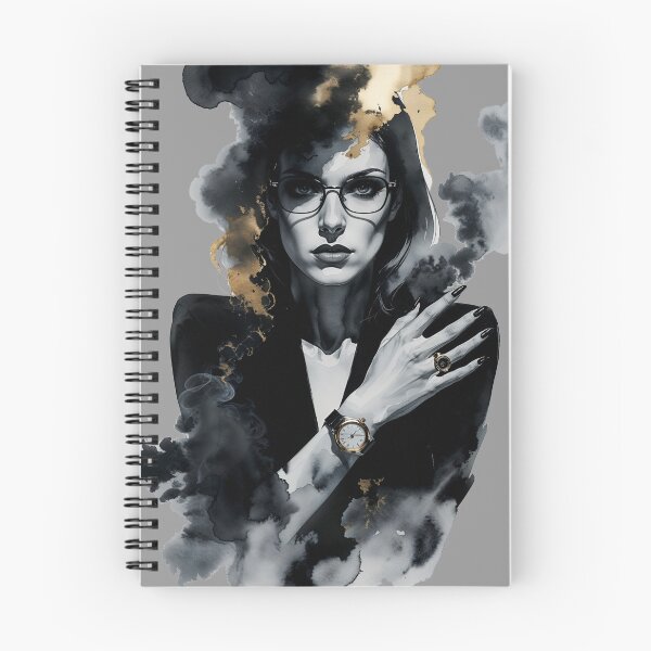 Item preview, Mystery Secret Agent Woman Watercolor | Spy Thriller Art | Femme Fatale Intelligence Operative designed and sold by Biedroneczka.