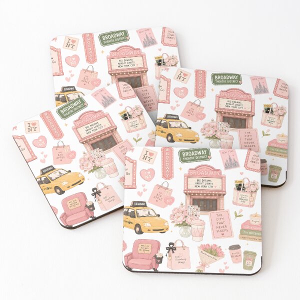 Item preview, Broadway Pattern I I love New York  designed and sold by StrawberryStudio.