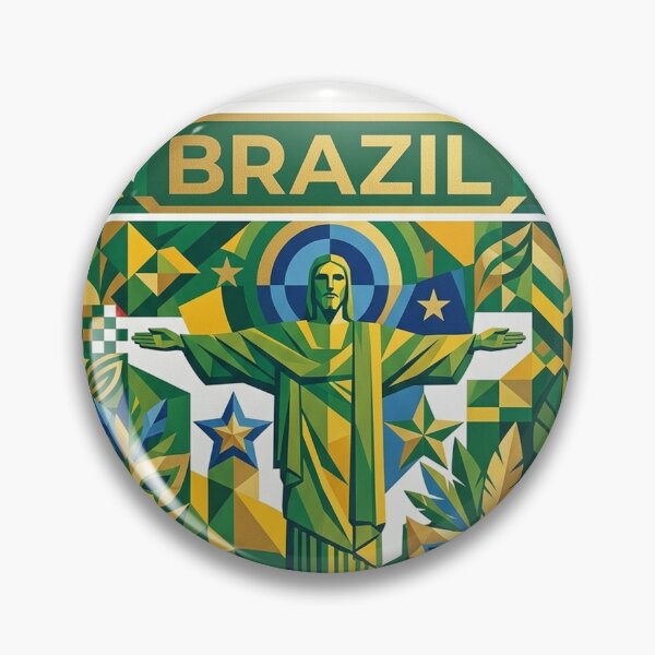 Item preview, Brazil Cubist Art Poster – Christ the Redeemer Abstract Wall Art – ZK PRO designed and sold by zalakopro.