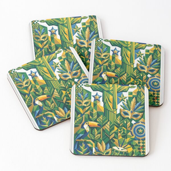 Item preview, Brazil Cubist Art Poster – Christ the Redeemer Abstract Wall Art – ZK PRO designed and sold by zalakopro.