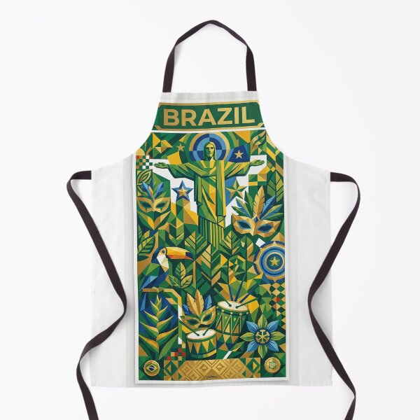 Item preview, Brazil Cubist Art Poster – Christ the Redeemer Abstract Wall Art – ZK PRO designed and sold by zalakopro.