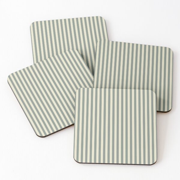 Item preview, dolphin gray & dirty white vertical lines designed and sold by Mint + Midnight.