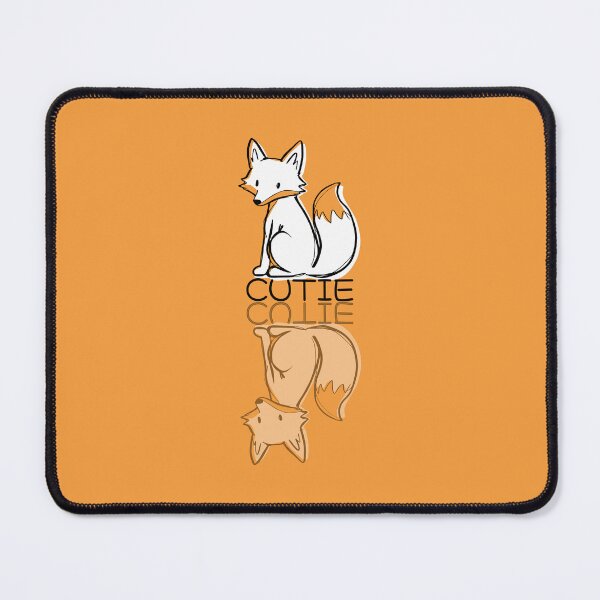 Item preview, Cute Orange Fox Doodle Cutie Reflection designed and sold by TackyTime.