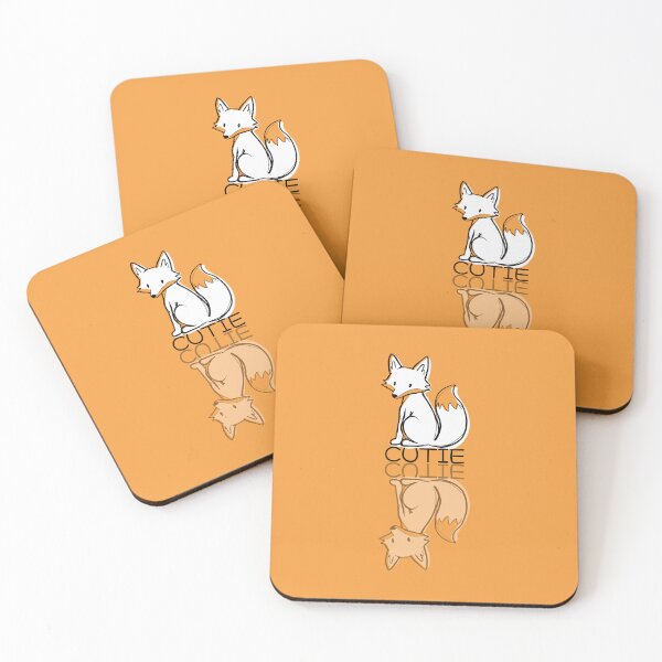 Item preview, Cute Orange Fox Doodle Cutie Reflection  designed and sold by TackyTime.