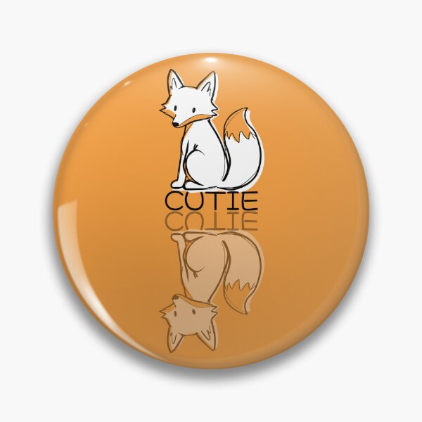 Item preview, Cute Orange Fox Doodle Cutie Reflection  designed and sold by TackyTime.