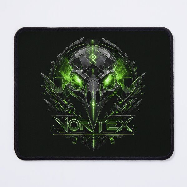 Item preview, Vortex Cyber Raven Skull Toxic Green Crystal Techwear Streetwear designed and sold by Novastitchshop.