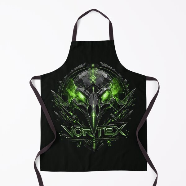 Item preview, Vortex Cyber Raven Skull Toxic Green Crystal Techwear Streetwear designed and sold by Novastitchshop.