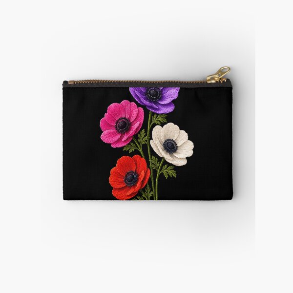 Item preview, Colorful Anemones Embroidery designed and sold by ColorSplash123.