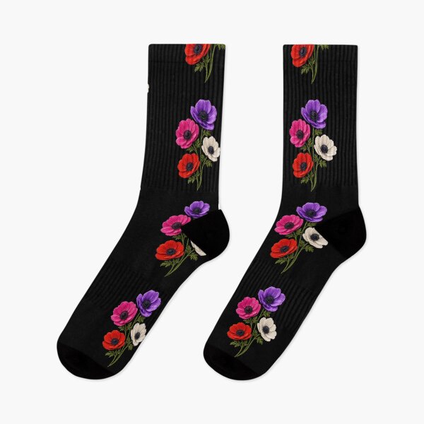 Item preview, Colorful Anemones Embroidery designed and sold by ColorSplash123.