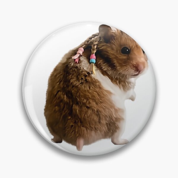 Item preview, Cute Hamster with Braids  designed and sold by Lovely Elen.