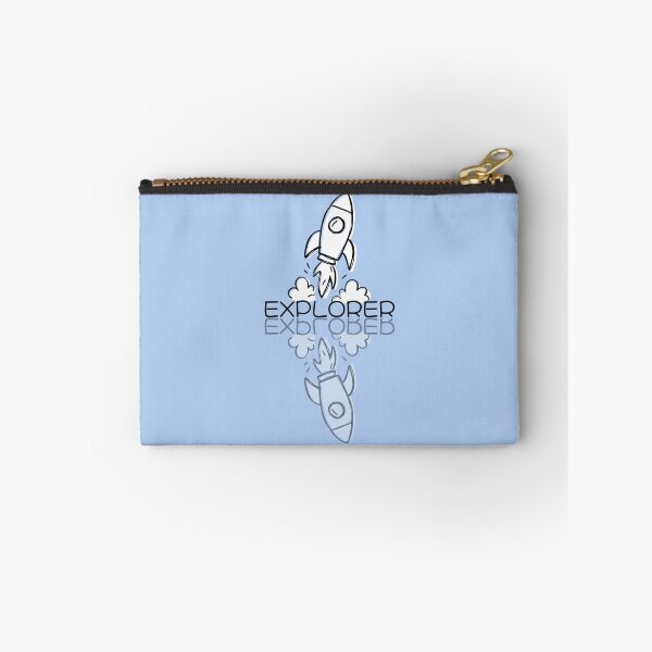 Item preview, Cute Blue Rocket Doodle Explorer Reflection  designed and sold by TackyTime.