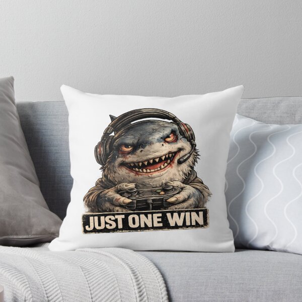 Item preview, Just One Win Funny Gamer Shark Meme designed and sold by DryHumorPrints.
