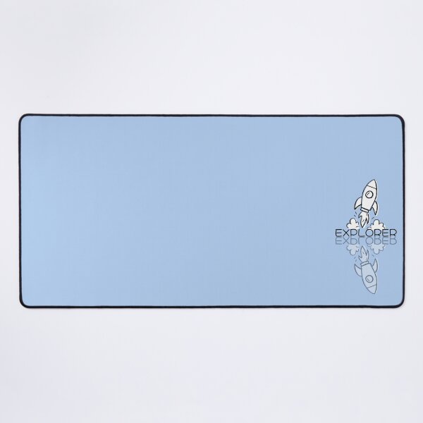 Item preview, Cute Blue Rocket Doodle Explorer Reflection designed and sold by TackyTime.