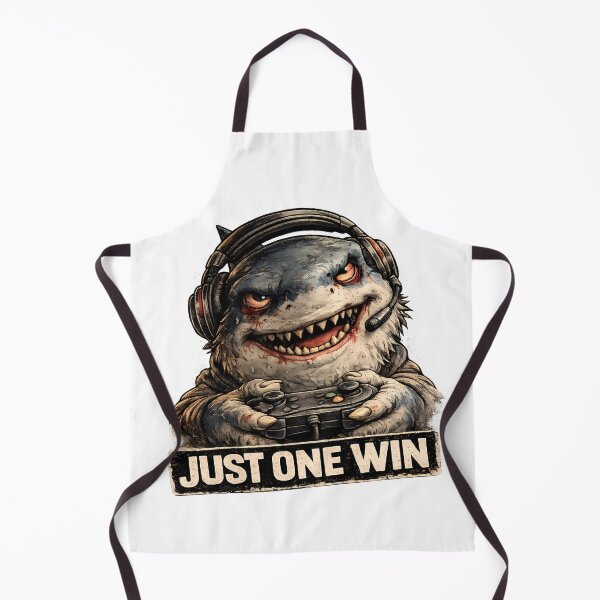 Item preview, Just One Win Funny Gamer Shark Meme designed and sold by DryHumorPrints.