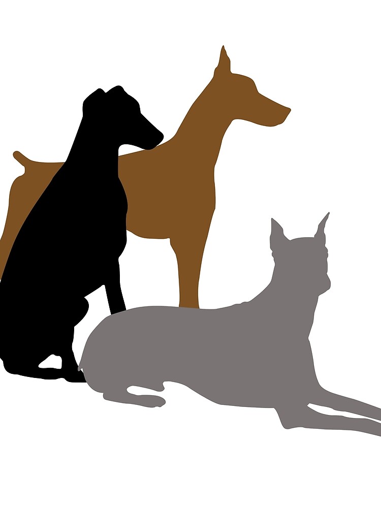 Thumbnail 3 of 3, Scarf, Doberman (Transparent background) designed and sold by RagingKitty.