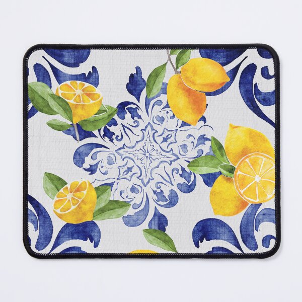 Item preview, Amalfi Lemon Mediterranean Tile Pattern - Summer - Yellow Vibe designed and sold by zenberill.