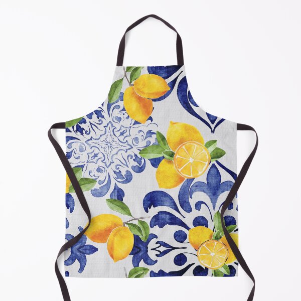 Item preview, Amalfi Lemon Mediterranean Tile Pattern - Summer - Yellow Vibe designed and sold by zenberill.