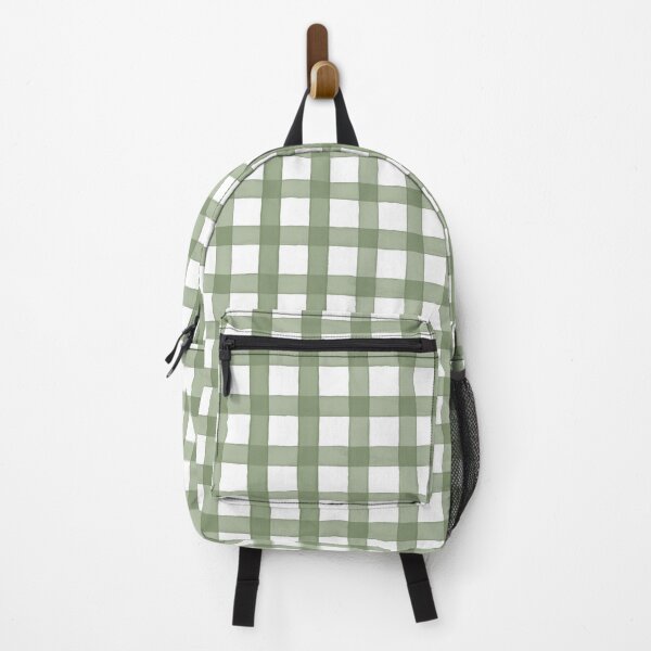 Item preview, gingham check in color wash sage green designed and sold by lauragraves.
