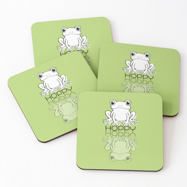Item preview, Cute Green Frog Doodle Hoppy Reflection  designed and sold by TackyTime.