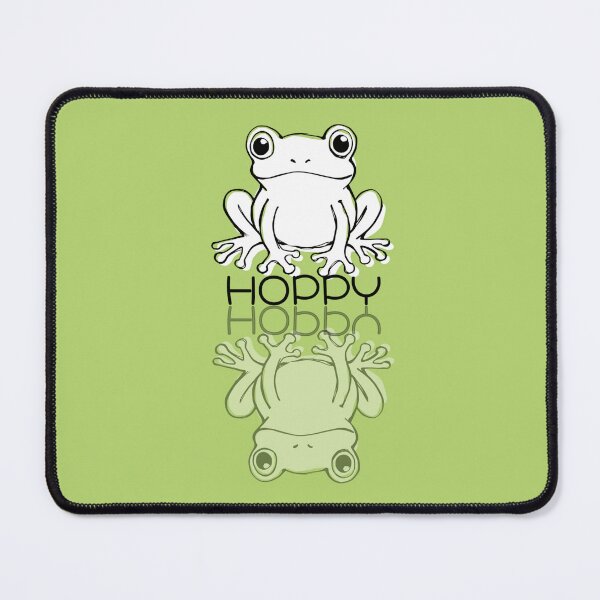 Item preview, Cute Green Frog Doodle Hoppy Reflection designed and sold by TackyTime.