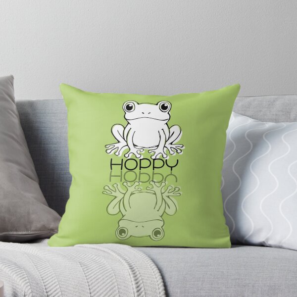 Item preview, Cute Green Frog Doodle Hoppy Reflection  designed and sold by TackyTime.