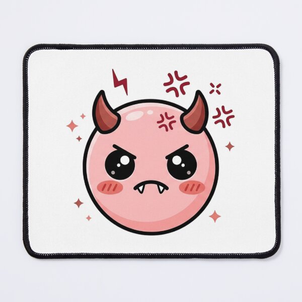 Item preview, Cute Angry Devil Horns Fangs Emoji designed and sold by Tom-Riley.