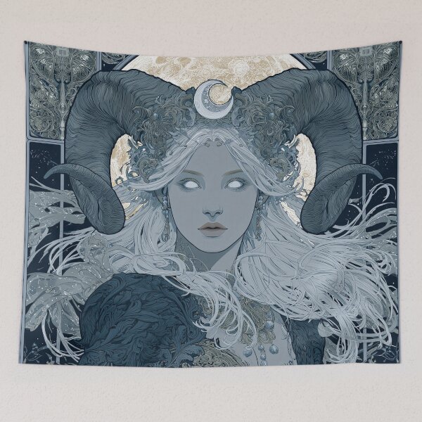 Item preview, Moon Goddess Fantasy Portrait designed and sold by MythicMood.