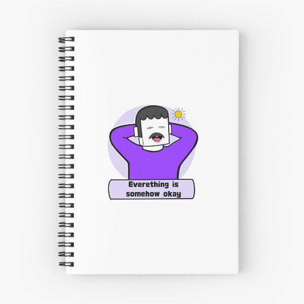 Item preview, Everything Is Somehow Okay – Relaxed Mood Sticker designed and sold by ben.comictell.