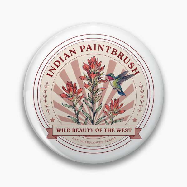 Item preview, Indian Paintbrush Wild Beauty of the West – Western Wildflower & Hummingbird Nature Design designed and sold by ArcticFoxStudio.