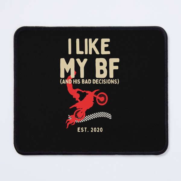 Item preview, Funny Dirt Bike Girlfriend Gift T-Shirt | Motocross BF Graphic Poster designed and sold by SoftAuraStudi0.