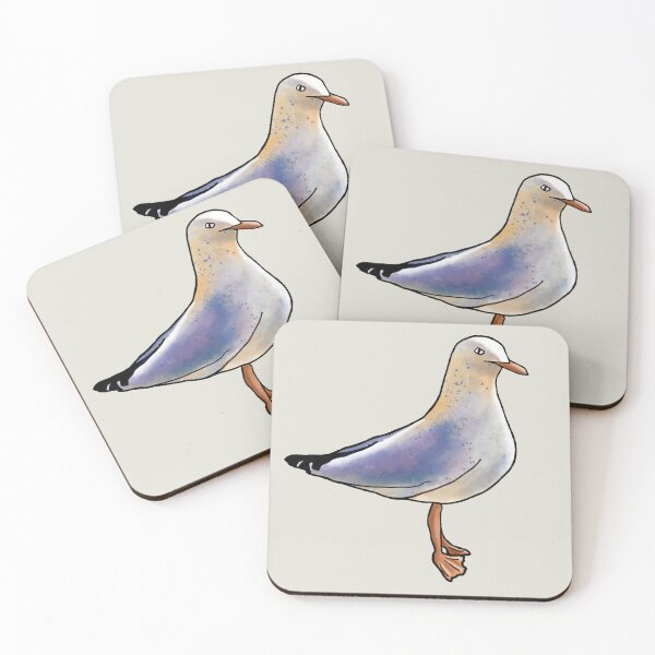 Item preview, Tasmanian Coastal Seagull Watercolour designed and sold by Bound for Wonder.