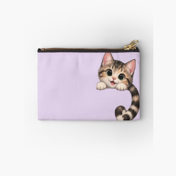 Item preview, Peeking Kitten Girls Boxy T-Shirt – Cute Tabby Cat Big Eyes Peek Funny Kawaii Gift Women's Boxy Tee designed and sold by IconicDesignsXd.
