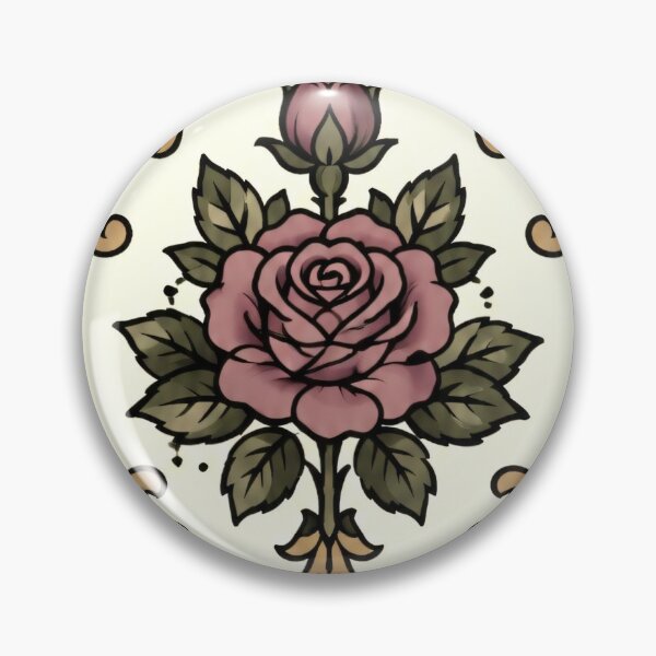 Item preview, Victorian Rose Wallpaper - Neotraditional Tattoo Style designed and sold by fairycoffins.