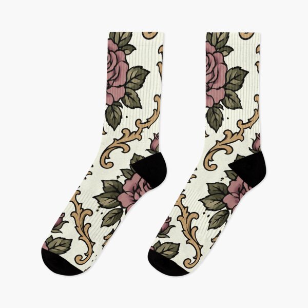Item preview, Victorian Rose Wallpaper - Neotraditional Tattoo Style designed and sold by fairycoffins.