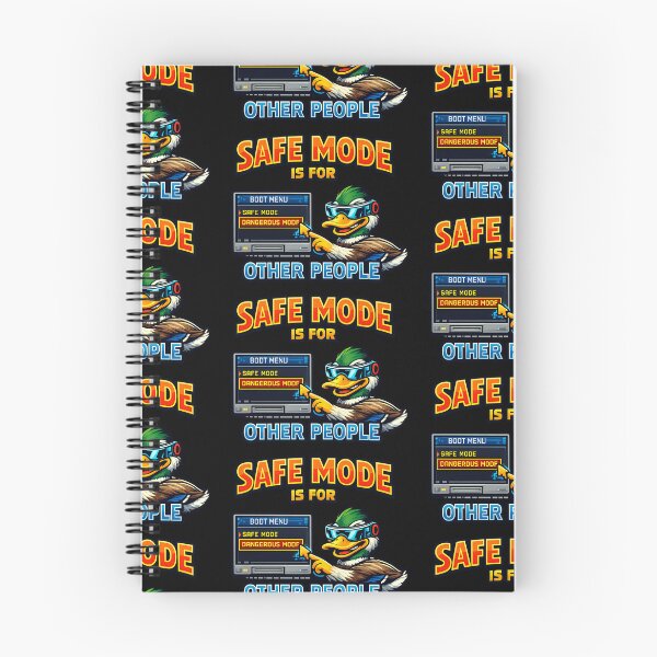 Item preview, Safe Mode Is For Other People Funny Tech Duck Design designed and sold by TeeTimeTreasure.
