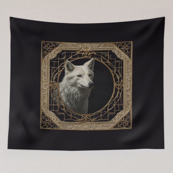 Item preview, She-Wolf Carrying Sacred Heir Through Cathedral designed and sold by GeoWhimsy Studio.