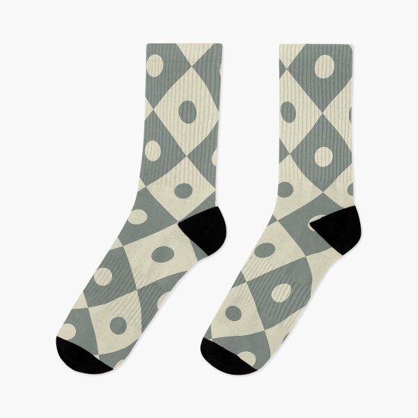 Item preview, Dolphin gray & dirty white harlequin with dots designed and sold by Mint + Midnight.