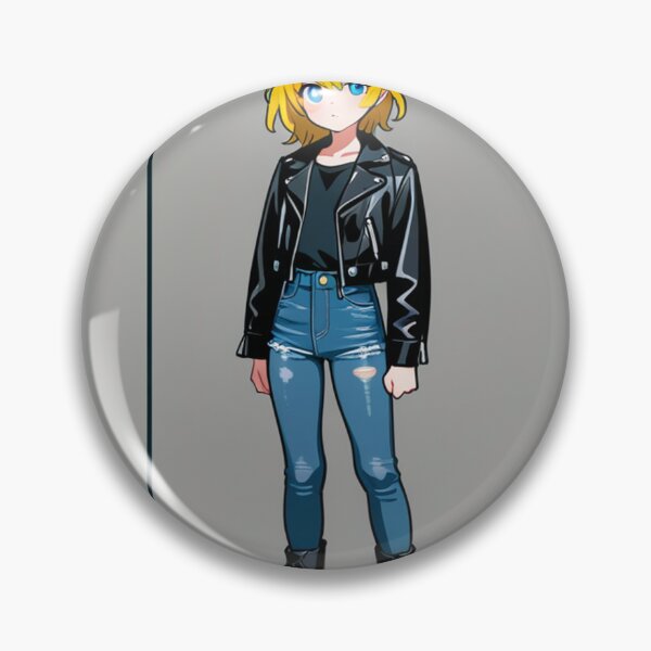 Item preview, Fashion - Man in Black Leather Jacket Slim Jeans Streetwear Anime Variant 8 designed and sold by AnimeShin.