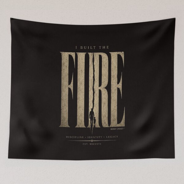 Item preview, I Built The Fire Shirt | Legacy Builder Design | Masculine Fatherhood Streetwear designed and sold by BOOGY LEGACY™.