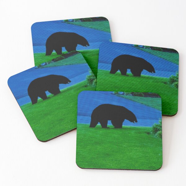 Item preview, Black Bear on Golf Course designed and sold by PopPucks.