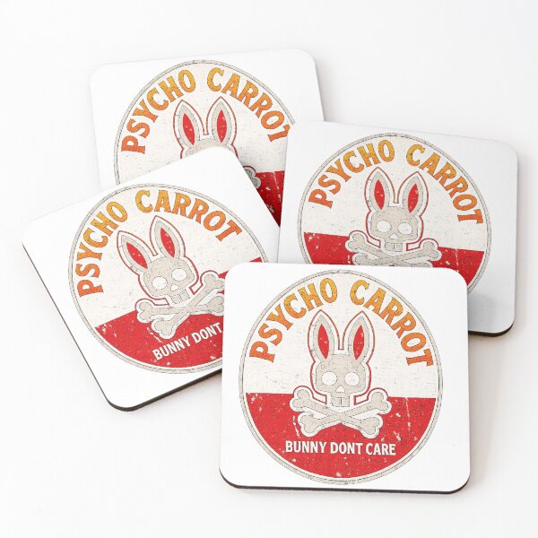 Item preview, Psycho Carrot Bunny Skull Shirt - Bunny Don't Care designed and sold by UrbanPrintVibes.