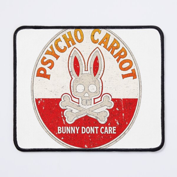 Item preview, Psycho Carrot Bunny Skull Shirt - Bunny Don't Care designed and sold by UrbanPrintVibes.
