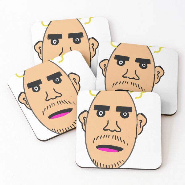 Item preview, Grumpy cartoon man angry face designed and sold by robertart77.