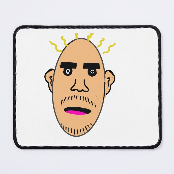 Item preview, Grumpy cartoon man angry face designed and sold by robertart77.