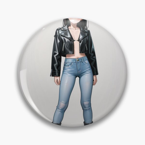 Item preview, Fashion - Man in Black Leather Jacket Slim Jeans Streetwear Anime Variant 9 designed and sold by AnimeShin.