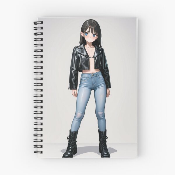 Item preview, Fashion - Man in Black Leather Jacket Slim Jeans Streetwear Anime Variant 9 designed and sold by AnimeShin.
