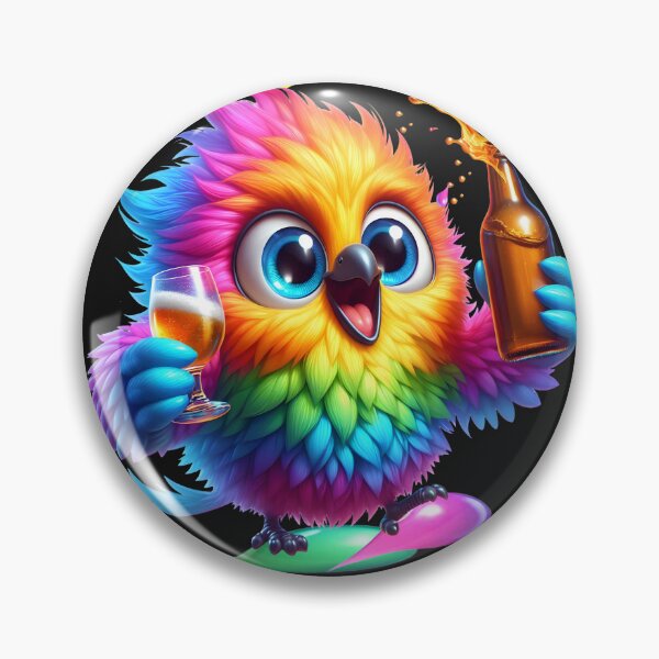 Item preview, Funny bird having a party designed and sold by LoneAngel.